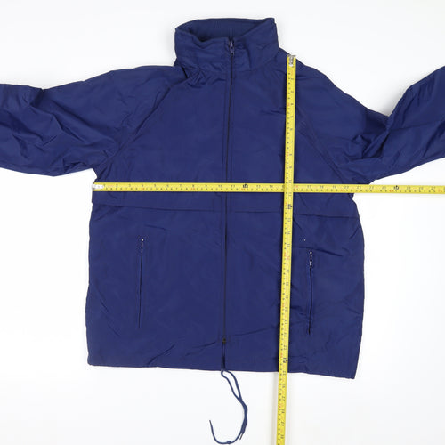 Eddie Bauer Men’s Blue Nylon Windbreaker Jacket Size S Outdoor