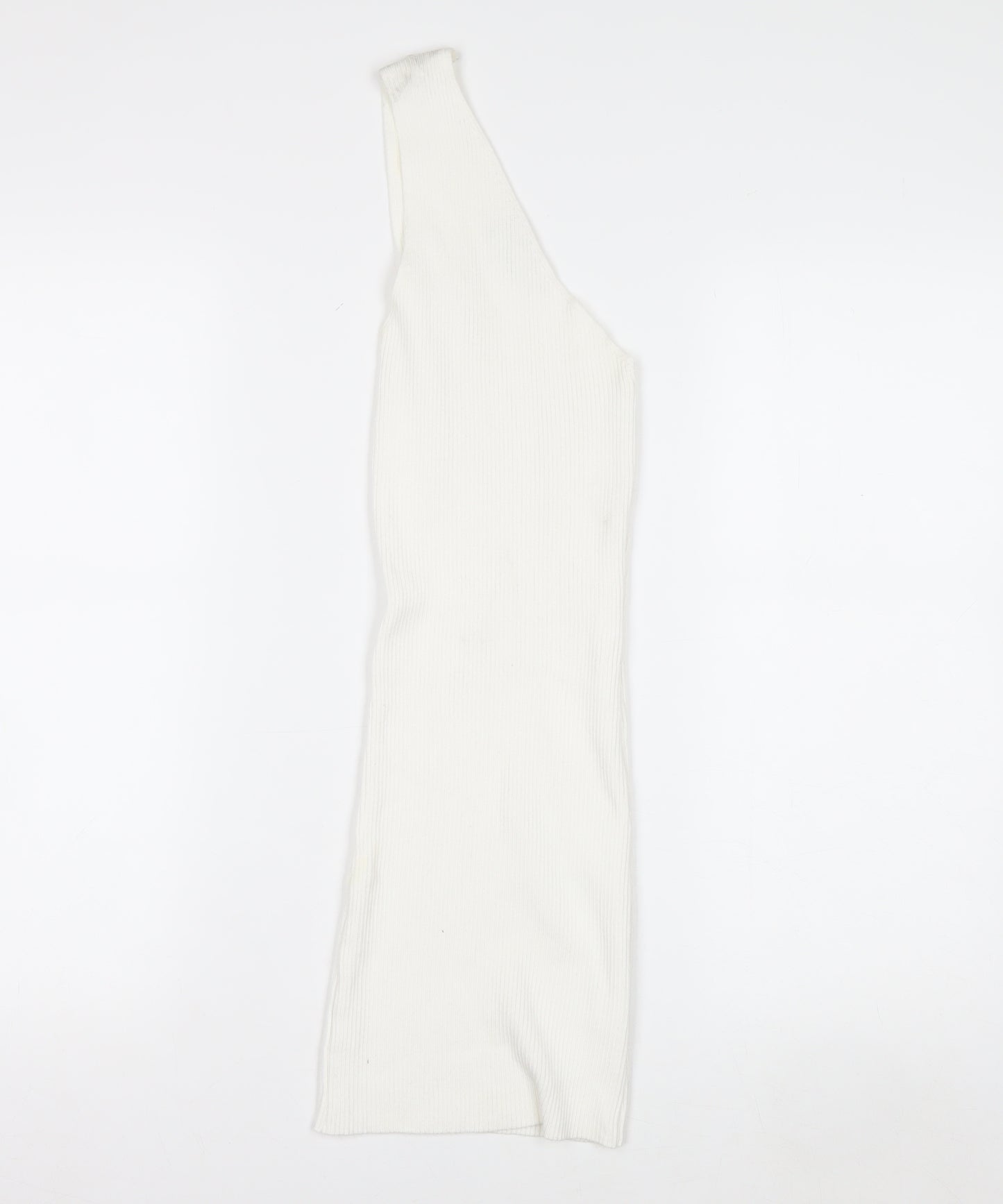 Miss Toxic Women's White One Shoulder Knit Top Size 6