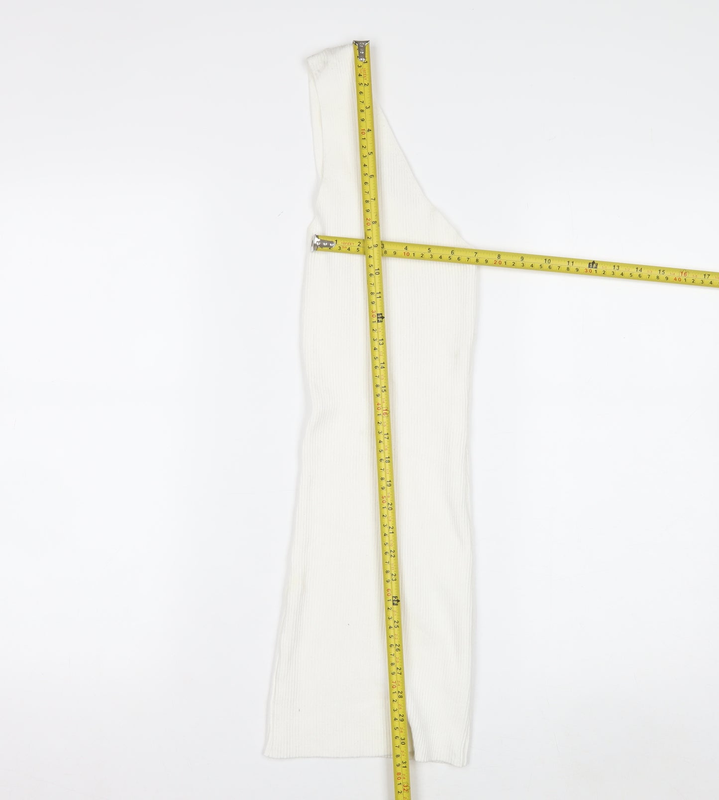Miss Toxic Women's White One Shoulder Knit Top Size 6