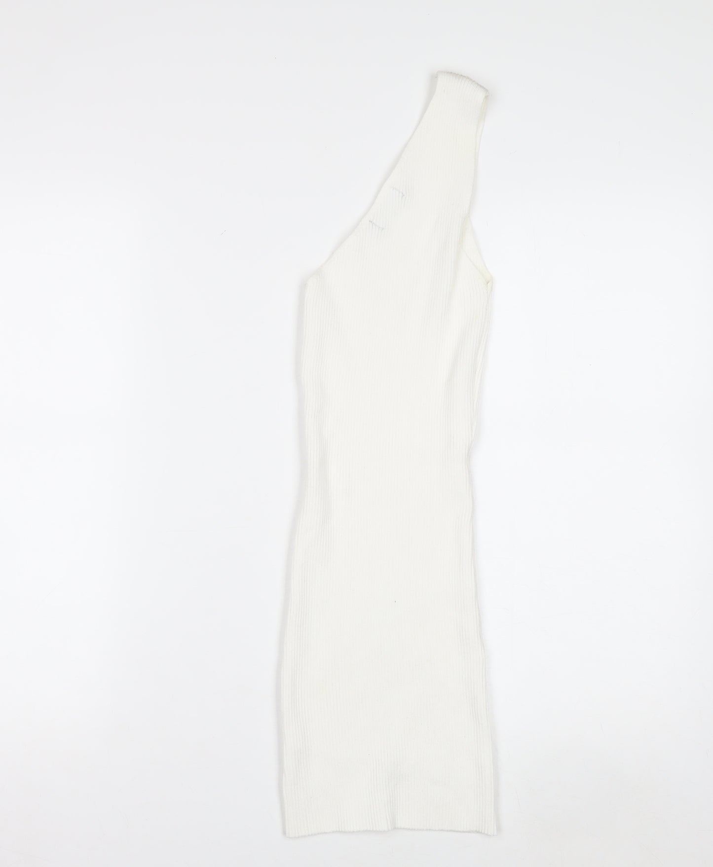 Miss Toxic Women's White One Shoulder Knit Top Size 6