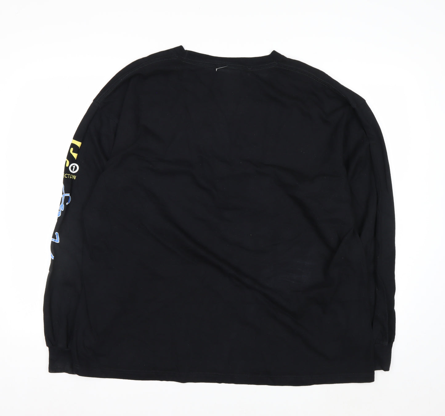 Sean John Mens Black XL Graphic Print Cotton Sweatshirt