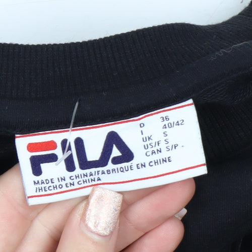 Fila Men's Black Small Pullover Crew Neck Sweatshirt