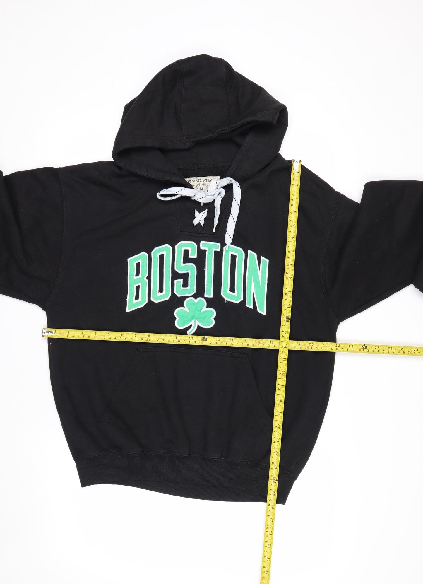 Bay State Apparel Men's Black Boston Pullover Hoodie Medium