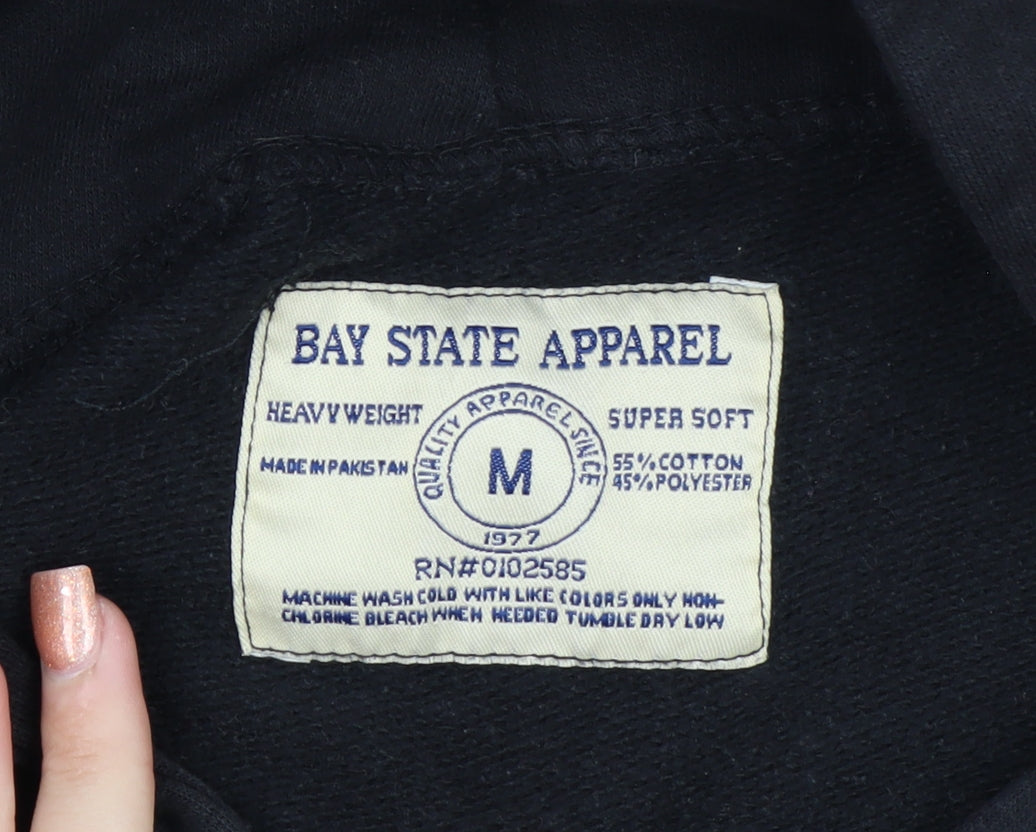 Bay State Apparel Men's Black Boston Pullover Hoodie Medium