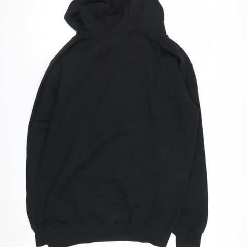 NASA Men's Black Pullover Hoodie M Space Graphic Print Sweatshirt
