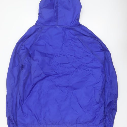 Charles River Apparel Men's Blue 2XL Hooded Windbreaker Jacket