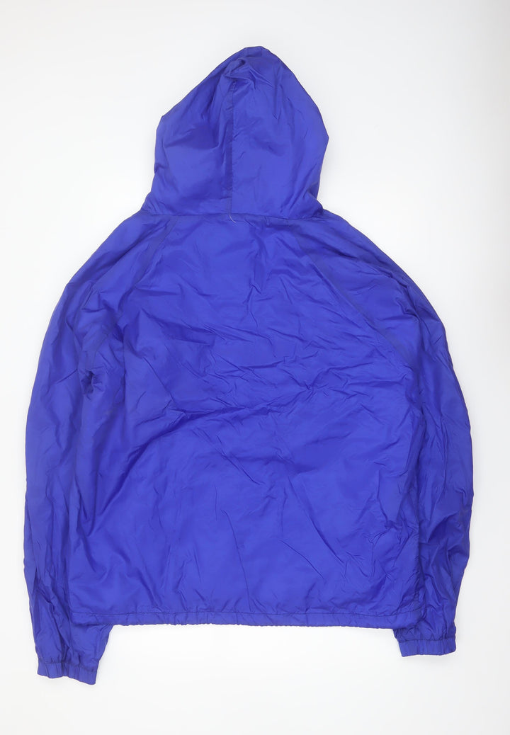 Charles River Apparel Men's Blue 2XL Hooded Windbreaker Jacket