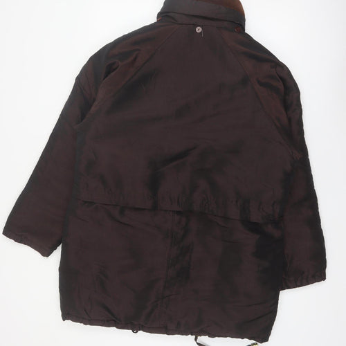 Current Seen Women's Brown Parka Jacket Size M Cotton Blend Lined