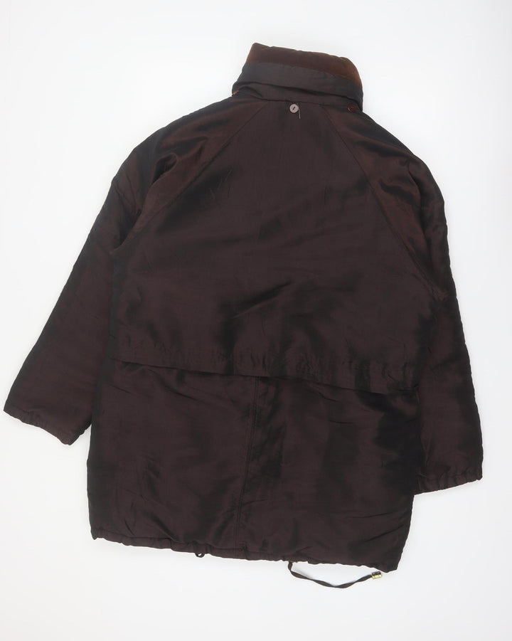 Current Seen Women's Brown Parka Jacket Size M Cotton Blend Lined
