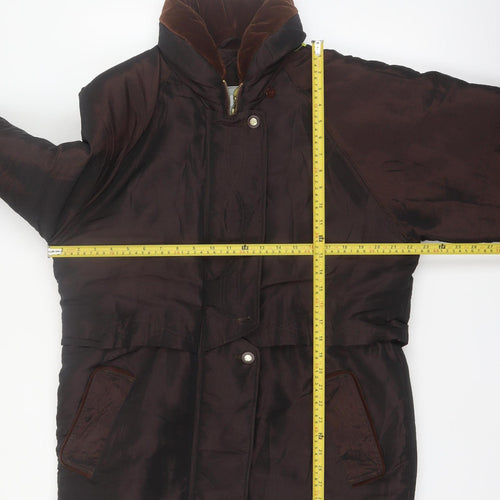 Current Seen Women's Brown Parka Jacket Size M Cotton Blend Lined