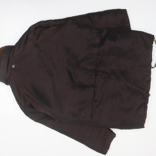 Current Seen Women's Brown Parka Jacket Size M Cotton Blend Lined