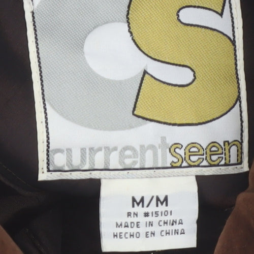 Current Seen Women's Brown Parka Jacket Size M Cotton Blend Lined