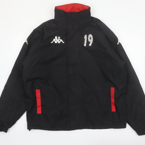 Kappa Men’s Black XL Sports Jacket Polyester Lined Winter Casual