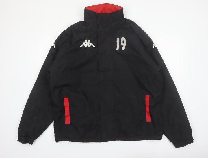 Kappa Men’s Black XL Sports Jacket Polyester Lined Winter Casual