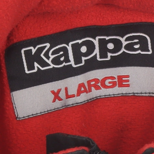 Kappa Men’s Black XL Sports Jacket Polyester Lined Winter Casual