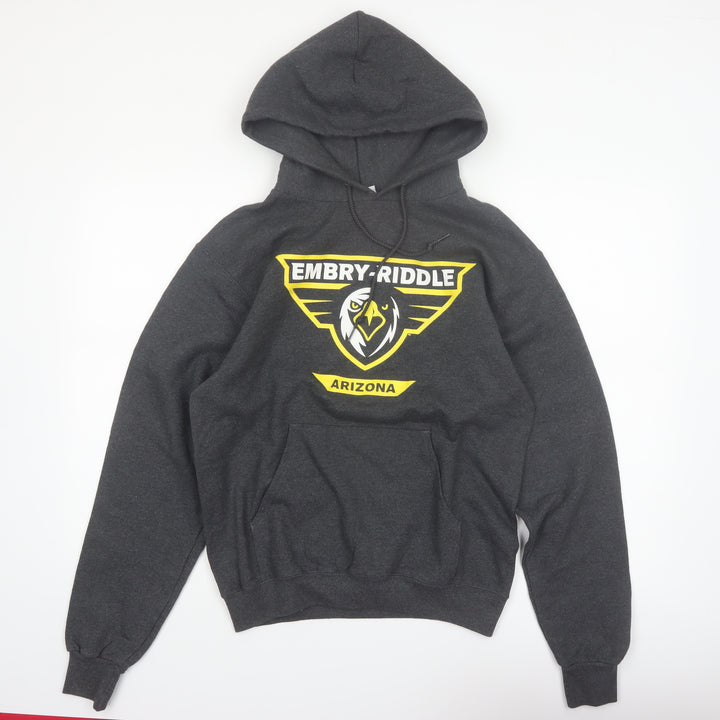 Champion Men's Grey Pullover Hoodie Embry-Riddle Arizona Small
