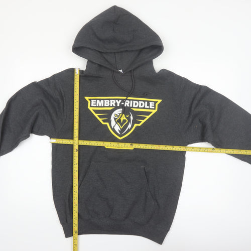 Champion Men's Grey Pullover Hoodie Embry-Riddle Arizona Small