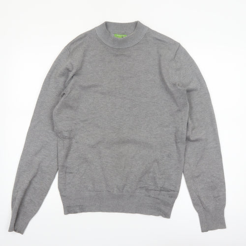 Feraud Men’s Grey Crew Neck Viscose Knit Pullover Jumper M
