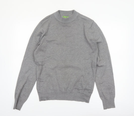 Feraud Men’s Grey Crew Neck Viscose Knit Pullover Jumper M