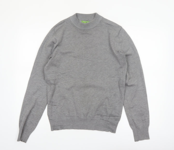 Feraud Men’s Grey Crew Neck Viscose Knit Pullover Jumper M