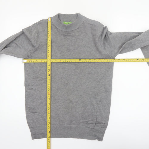 Feraud Men’s Grey Crew Neck Viscose Knit Pullover Jumper M