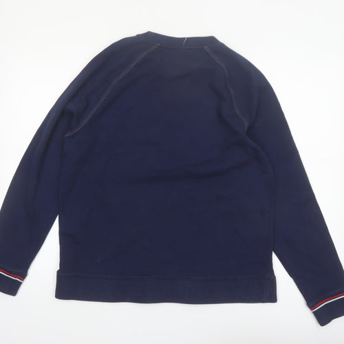 FILA Mens Blue Logo Pullover Sweatshirt Size L
