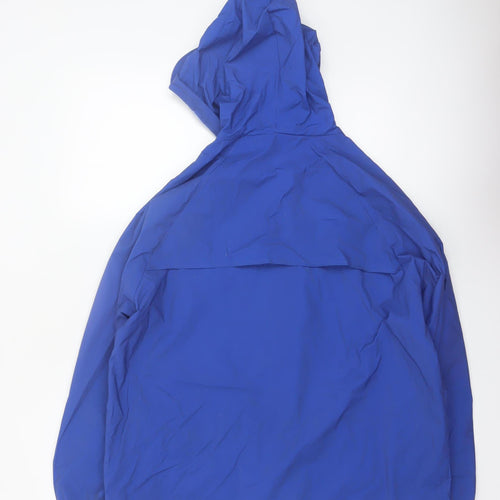 RedHead Men Blue Hooded Waterproof Rain Coat Jacket Size M