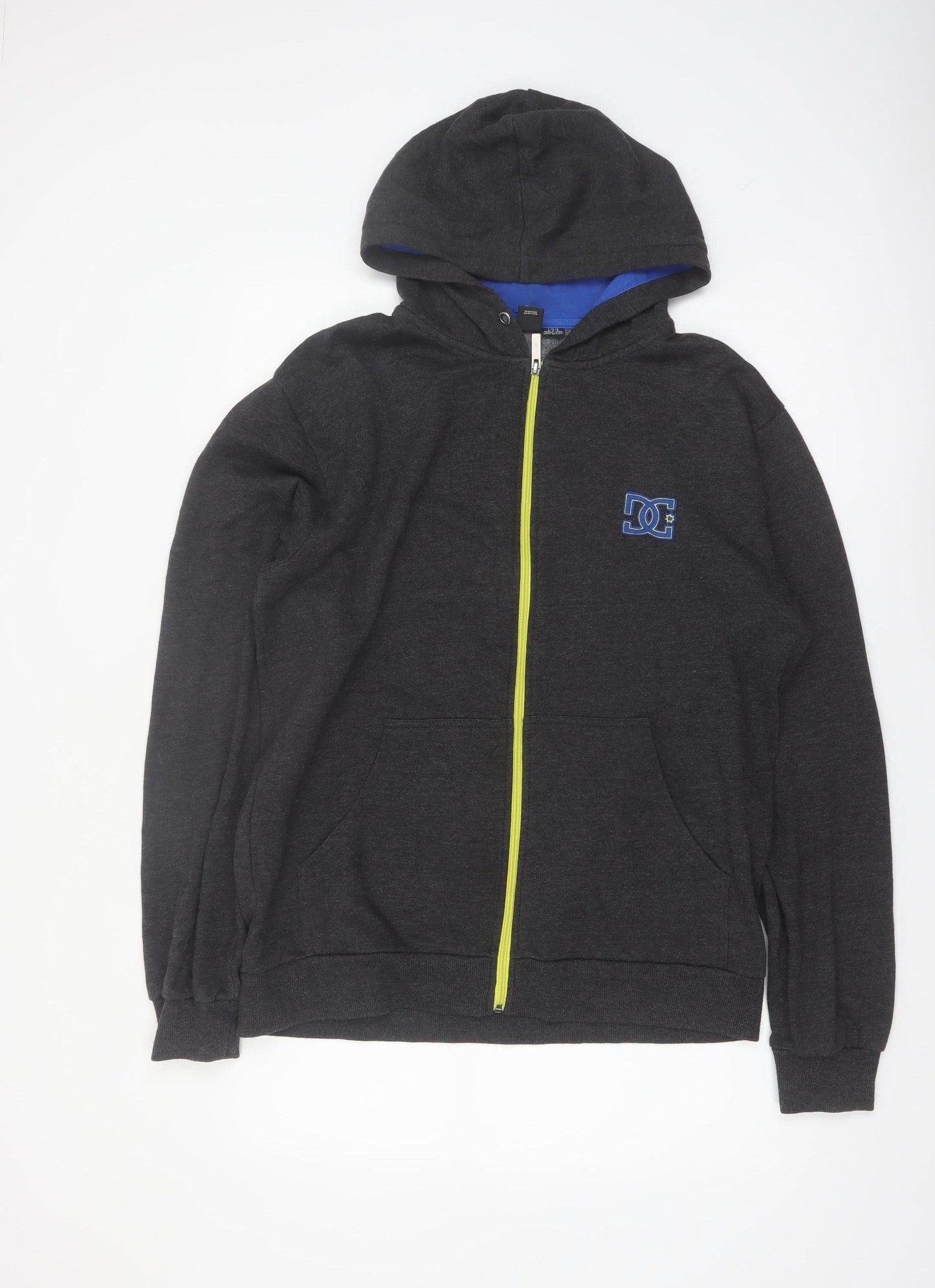 DC Men’s Black Full Zip Fleece Hoodie Size M Regular Fit