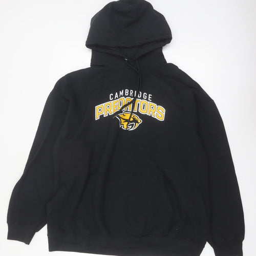 The Authentic T-Shirt Company Mens Black 2XL Pullover Hoodie Cambridge Predators