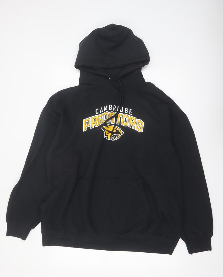 The Authentic T-Shirt Company Mens Black 2XL Pullover Hoodie Cambridge Predators