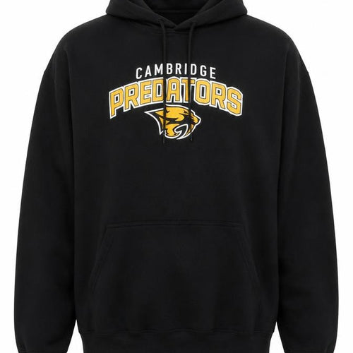 The Authentic T-Shirt Company Mens Black 2XL Pullover Hoodie Cambridge Predators