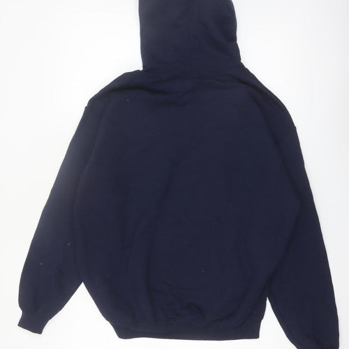 Gildan Men's Blue Texas USA Graphic Pullover Hoodie Medium