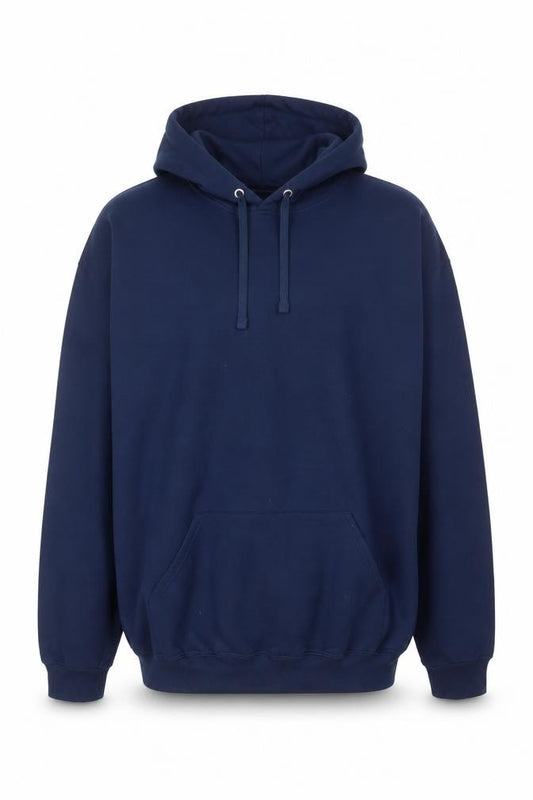 Front view of Athletic Works men’s blue xl pullover hoodie sweatshirt