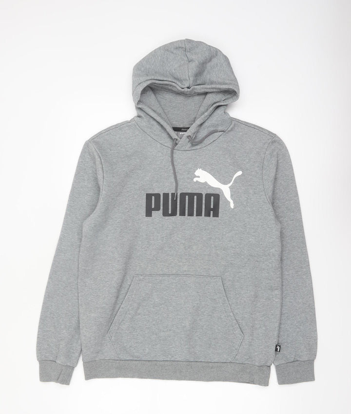 Puma Mens Grey Pullover Hoodie Regular Fit M Sportswear