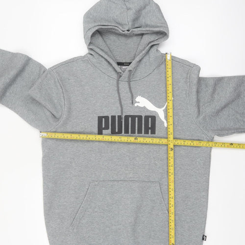 Puma Mens Grey Pullover Hoodie Regular Fit M Sportswear