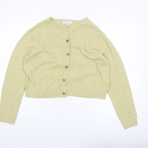 Marks and Spencer Women's Beige Knit Button Cardigan M