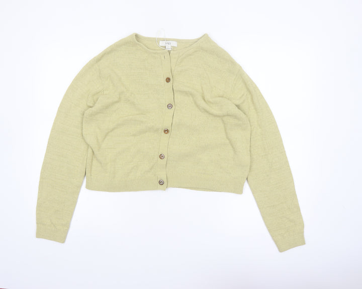 Marks and Spencer Women's Beige Knit Button Cardigan M