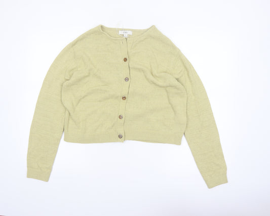 Marks and Spencer Women's Beige Knit Button Cardigan M
