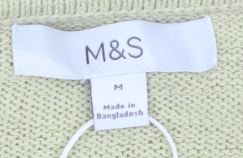Marks and Spencer Women's Beige Knit Button Cardigan M
