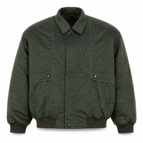 Kings Well Men's Green Bomber Jacket L Full Zip Casual Style