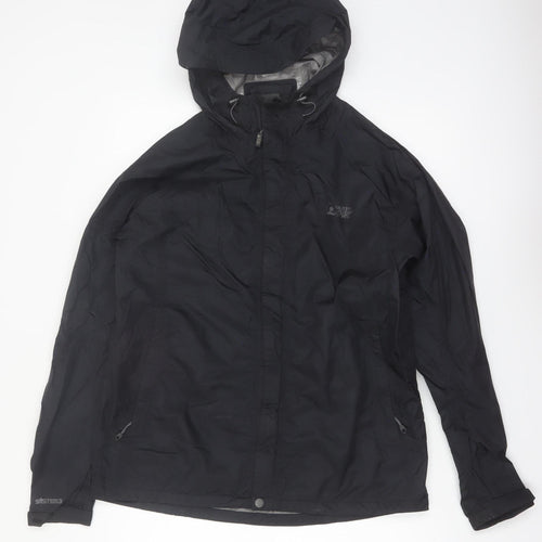 Eastern Mountain Sports Men's Black Medium Waterproof Hooded Rain Jacket