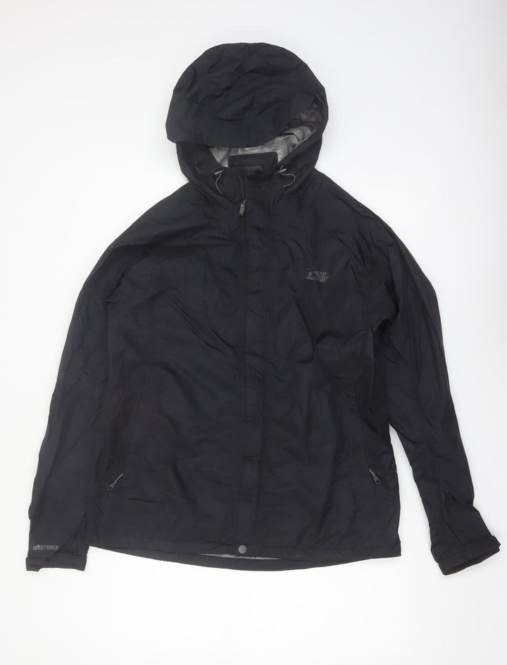 Eastern Mountain Sports Men's Black Medium Waterproof Hooded Rain Jacket