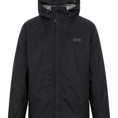 Eastern Mountain Sports Men's Black Medium Waterproof Hooded Rain Jacket