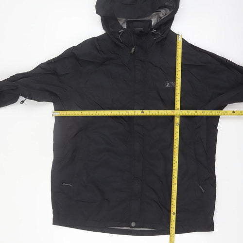 Eastern Mountain Sports Men's Black Medium Waterproof Hooded Rain Jacket