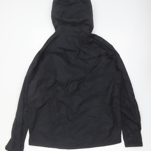 Eastern Mountain Sports Men's Black Medium Waterproof Hooded Rain Jacket