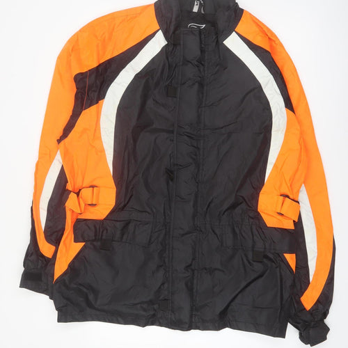 Fulmer Men's Orange Black XL Waterproof Reflective Motorcycle Jacket