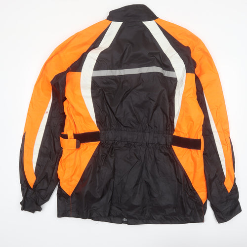 Fulmer Men's Orange Black XL Waterproof Reflective Motorcycle Jacket