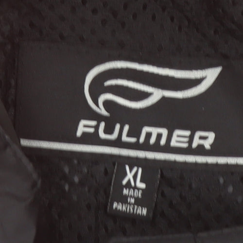 Fulmer Men's Orange Black XL Waterproof Reflective Motorcycle Jacket