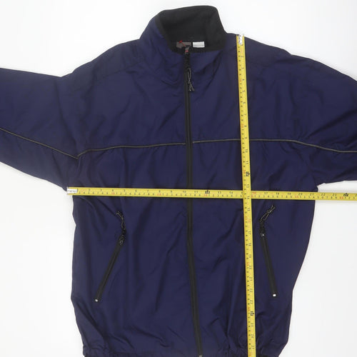 ProSpirit Men's Blue L Windbreaker Jacket Lightweight Zip Pockets