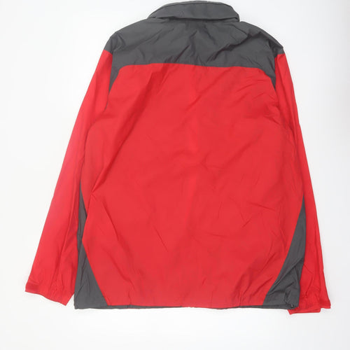 Columbia Men's Red Lightweight Windbreaker Jacket Size L